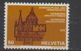 SUISSE 1975 N° 989  XX  -  Année Européenne Du Patrimoine Architectural - Comunità Europea