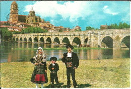 Salamanca (Castilla Y Leon, Espana) Puente Romano, Charros Tipicos, Pont Romain, Costumes Paysan Tipique, Folklore - Salamanca