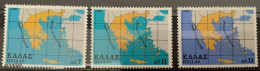 Greece 1978, Map Of Greece, MNH Stamps Set - Unused Stamps