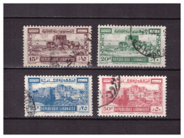 GRAND  LIBAN   N ° 193 / 196  . SERIE  CITADELLES    OBLITEREE  . SUPERBE  . - Gebraucht