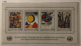 Nations Unies Genève 1986 / Yvert Bloc Feuillet N°4 / ** - Unused Stamps