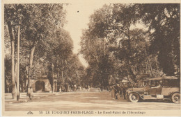 (62) LE TOUQUET- PARIS- PLAGE. Le Rond Point De L'Hermitage . (Auto 1900 Au1er Plan) - Le Touquet