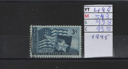 PRIX FIXE Obl 490 YT 543 MIC 938 SCO 935 GIB Drapeaux Texas  Et U E A  1945 Etats Unis 58A/04 - Oblitérés