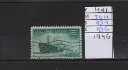 PRIX FIXE Obl 491 YT 544 MIC 939 SCO 936 GIB Merchant Marine Marine Marchande 1946 Etats Unis 58A/04 - Gebruikt