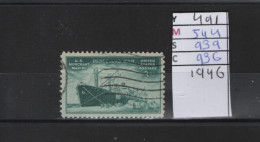 PRIX FIXE Obl 491 YT 544 MIC 939 SCO 936 GIB Merchant Marine Marine Marchande 1946 Etats Unis 58A/04 - Oblitérés