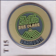 T15 Pin's MOTO AUTO CIRCUIT RALLYE 24h Sur Glace Mont Blanc Chamonix Achat Immédiat - Rallye