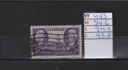 PRIX FIXE Obl 493 YT 546 MIC 941 SCO 938 GIB Jackson Et Sevier 1946  Etats Unis 58A/04 - Used Stamps