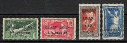 Grand Liban - YV 19 à 21 N** MNH Luxe Complète , JO De Paris 1924 Surchargés , Cote 260 Euros - Neufs