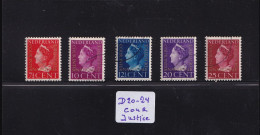 1947 COUR INTERNATIONALE DE JUSTICE NVPH 20 - 24 - Dienstzegels