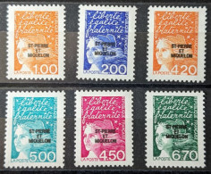 663 à 668** Série Complète De 1998 Marianne Luquet - Unused Stamps