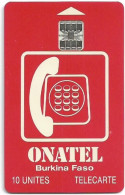 Burkina Faso - Onatel - Logo Red, SC7 ISO, Cn. C5Axxxxxx Red At Right, Glossy Finish, 1994, 10Units, Used - Burkina Faso