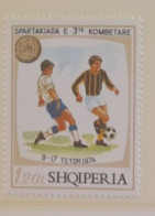 ALBANIE ALBANIA SHQIPERIA  MNH** 1974  FOOTBALL FUSSBALL SOCCER CALCIO VOETBAL FUTBOL FUTEBOL FOOT - Clubs Mythiques