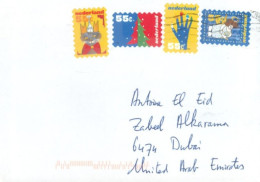 NETHERLANDS  - 2022, STAMPS COVER TO DUBAI. - Storia Postale