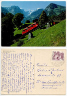 Switzerland 1979 Postcard Braunwald-Bahn / Funicular Railway; 70c. Processione Di Mendrisio Stamp - Funiculaires