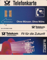 GERMANY - CeBit '90, Fit Für Die Zukunft(A 03), Tirage 14000, 03/90, Mint - A + AD-Serie : Pubblicitarie Della Telecom Tedesca AG