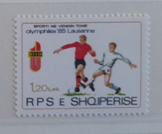 ALBANIE ALBANIA SHQIPERIA  MNH** 1985  FOOTBALL FUSSBALL SOCCER CALCIO VOETBAL FUTBOL FUTEBOL FOOT - Club Mitici