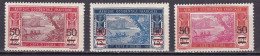 CF-CI-19A – FRENCH COLONIES – IVORY COAST – 1934-35 – EBRIE LAGOON – Y&T # 106/8 MLH 15 € - Usados