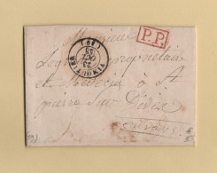 Vimoutiers - 59 - Orne - PP Port Paye - 1848 - Courrier De Canapville - 1801-1848: Voorlopers XIX