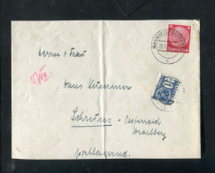 "OESTERREICH" 1937, Nachportomarke "10 Groschen" Auf Brief Ex Deutschland (50062) - Portomarken