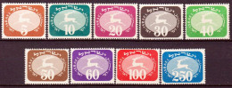 Israele 1952 Segnatasse Y.T.S12/20 **/MNH VF - Timbres-taxe