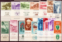 Israele 1953 Annata Completa / Complete Year Set Con Appendice / With Tab**/MNH VF - Volledig Jaar