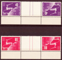 Israele 1950 Y.T.27b/28b MNH/** VF/F - Unused Stamps (with Tabs)