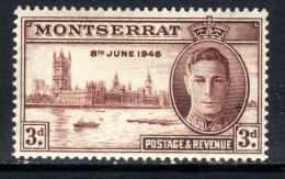 Montserrat 1946 KGV1 3d Victory SG 114 MM ( G1497 ) - Montserrat