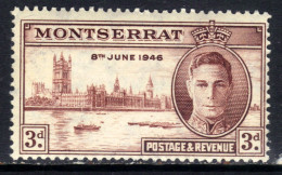 Montserrat 1946 KGV1 3d Victory SG 114 Umm ( G1236 ) - Montserrat