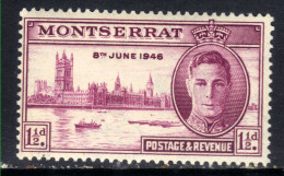 Montserrat 1946 KGV1 1 1/2d Victory SG 113 Umm ( G1482 ) - Montserrat