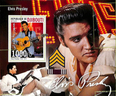 A7491 - DJIBOUTI - ERROR MISPERF Stamp Sheet - 2021 - Music Elvis Presley - Elvis Presley