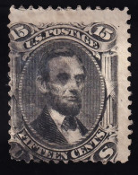 Estados Unidos, 1861-62  Scott. 77,  15 ¢.  Black - Used Stamps