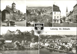 41194914 Leisnig Kr. Doebeln, Stadtwappen, Kirchgasse, Burg Mildenstein Leisnig - Leisnig