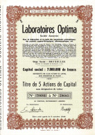 - Titre De 1964 - Laboratoires Optima - Société Anonyme - - Industrie