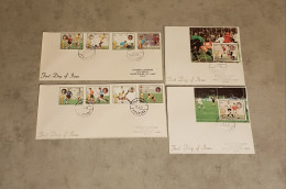 FUJEIRA SOCCER 4 FIRST DAY OF ISSUE - Storia Postale