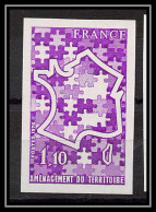 France N°1995 La DATAR Amenagement Du Terrictoire Essai Trial Proof Non Dentelé ** Imperf 1978 - Farbtests 1945-…