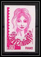 France N°2003 Juvexniort (femme Woman) Niort 1978 Essai Trial Proof Non Dentelé ** Imperf  - Farbtests 1945-…