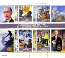 A9510 - GUINEE - ERROR MISPERF Stamp Sheet - 2022  - Paul P.Harris ROTARY - Sonstige - Afrika