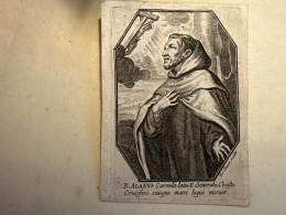 Kopergravure B. Alanus Carmelit Latin Graveur Clouwet Jouffrouw Matthys *1755 Wetteren +1827 Huysse Huise Oudenaarde - Autres & Non Classés