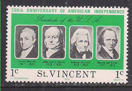 St Vincent 1976 QE2 1c  Anniv. American Indep.MNH SG 457 ( E1350 ) - St.Vincent (...-1979)