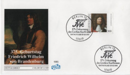 Germany Deutschland 1995 FDC 375. Geburtstag Des Grossen Kurfursten, Friedrich Wilhelm Von Brandenburg, Canceled Berlin - 1991-2000