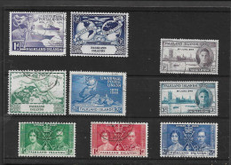 FALKLAND ISLANDS 1937 CORONATION, 1946 VICTORY AND 1949 UPU SETS FINE USED Cat £19 - Falkland