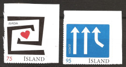 Islande Island 2006 N° 1056 / 7 ** Europa, Emission Conjointe, Intégration, Cœur, Amour, Panneau Routier, Immigration - Ongebruikt