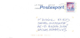 FRANCE - 2014,  POSTAL STAMP SEALED COVER SENT TO DUBAI. - Brieven En Documenten