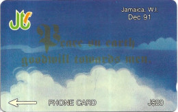 @+ Jamaique - Peace On Earth - December 91 (Old Logo) - Code : 5JAMA - Ref : JAM-5A - Jamaïque