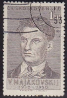 TCHECOSLOVAQUIE - 20e Anniversaire De La Mort Du Poète Russe Maïakovski - Used Stamps