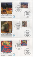 Germany Deutschland 1995 FDC X3 Malerei Des 20. Jahrhunderts Painter Painters Radzwill Schrimpf Schmidt-Rottluff, Berlin - 1991-2000