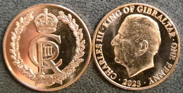 Gibraltar 1 Penny 2023 - King Charles III - Gibilterra