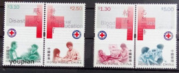 Hong Kong 2000, 50 Years Red Cross In Hong Kong, MNH Stamps Set - Neufs