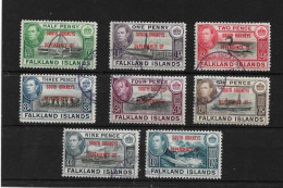 FALKLAND IS DEPENDENCIES - SOUTH ORKNEYS 1944 - 1945 SET SG C1/C8 FINE USED Cat £14 - Falkland