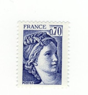 Sabine 0.70fr Violet YT 2056a Sans Phospho . Très Rare , Signé Calves , Voir Le   Scan . Cote YT : 600 € . - Unused Stamps